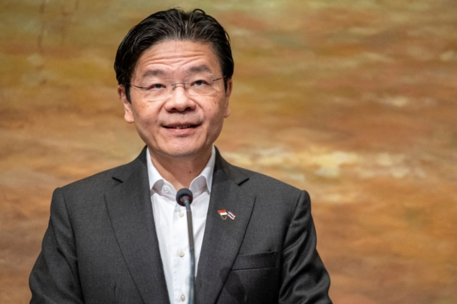 Fonte: Na foto, o primeiro-ministro de Singapura Lawrence Wong • AFP