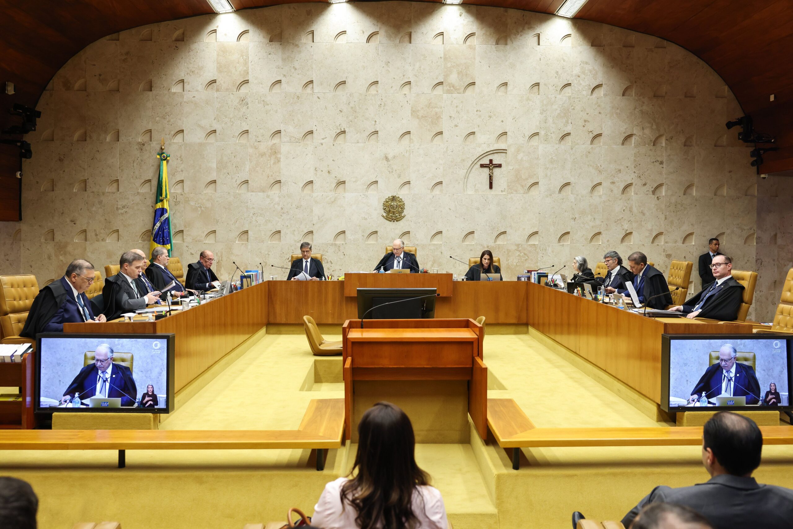Fonte: Fotos da sessão plenária do STF que julga caso Moraes/Vorcaro